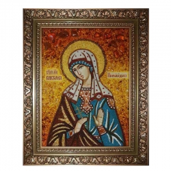 Янтарная икона Святая Виктория Никомидийская 40x60 см Янтарная икона Святая Виктория Никомидийская 40x60 см - фото