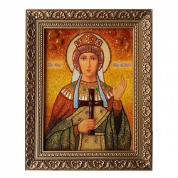 Янтарная икона Святая мученица царица Александра 15x20 см Янтарная икона Святая мученица царица Александра 15x20 см - фото