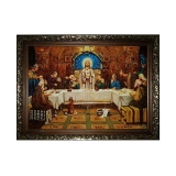 Янтарная икона Тайная Вечеря 60x80 см