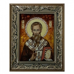 Янтарная икона Святитель Андрей Критский 30x40 см Янтарная икона Святитель Андрей Критский 30x40 см - фото