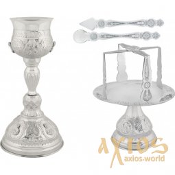 Евхаристический набор SILVER PLATED 500ML Евхаристический набор SILVER PLATED 500ML - фото