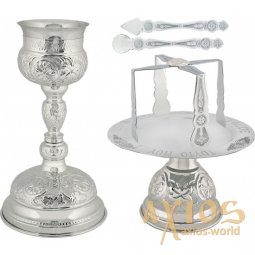 Евхаристический набор 500ML SILVER PLATED Евхаристический набор 500ML SILVER PLATED - фото