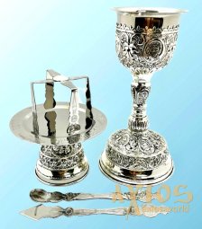 Евхаристический набор 0,9 литра нерж сталь (334) Евхаристический набор 0,9 литра нерж сталь (334) - фото