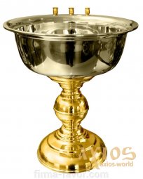 КУПЕЛЬ НАСТОЛЬНАЯ 15 л, (ножка ЛАТУНЬ) КУПЕЛЬ НАСТОЛЬНАЯ 15 л, (ножка ЛАТУНЬ) - фото