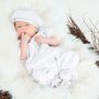 Костюм Иванушка из коллекции Крестильная белый с серебряной вышивкой