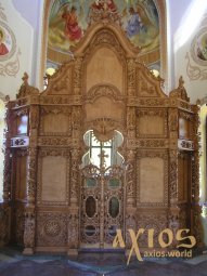 Иконостас №1 ручная резьба, Барокко, 5х4,5 метра, под позолоту Иконостас №1 ручная резьба, Барокко, 5х4,5 метра, под позолоту - фото