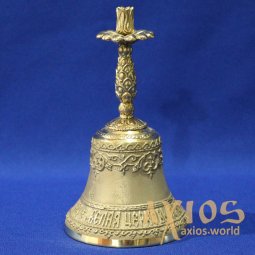 Колокольчик КМ-4612 г. Белая Церковь с изображением Ангелов с подсвечником - фото