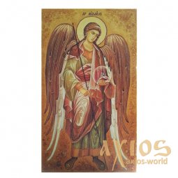 Янтарная икона Святой Архангел Михаил 20x30 см Янтарная икона Святой Архангел Михаил 20x30 см - фото