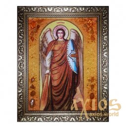 Янтарная икона Святой Архангел Михаил 20x30 см Янтарная икона Святой Архангел Михаил 20x30 см - фото