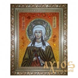 Янтарная икона Святая мученица Ираида (Раиса) 40x60 см Янтарная икона Святая мученица Ираида (Раиса) 40x60 см - фото