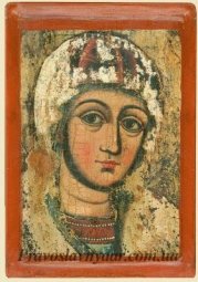 Фрагмент иконы Богородицы из Потелича (XVІІ век) Фрагмент иконы Богородицы из Потелича (XVІІ век) - фото