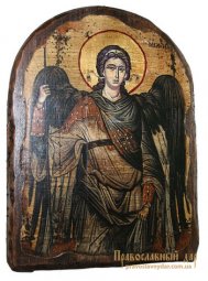 Икона под старину Святой Архистратиг Михаил 17х23 см арка Икона под старину Святой Архистратиг Михаил 17х23 см арка - фото